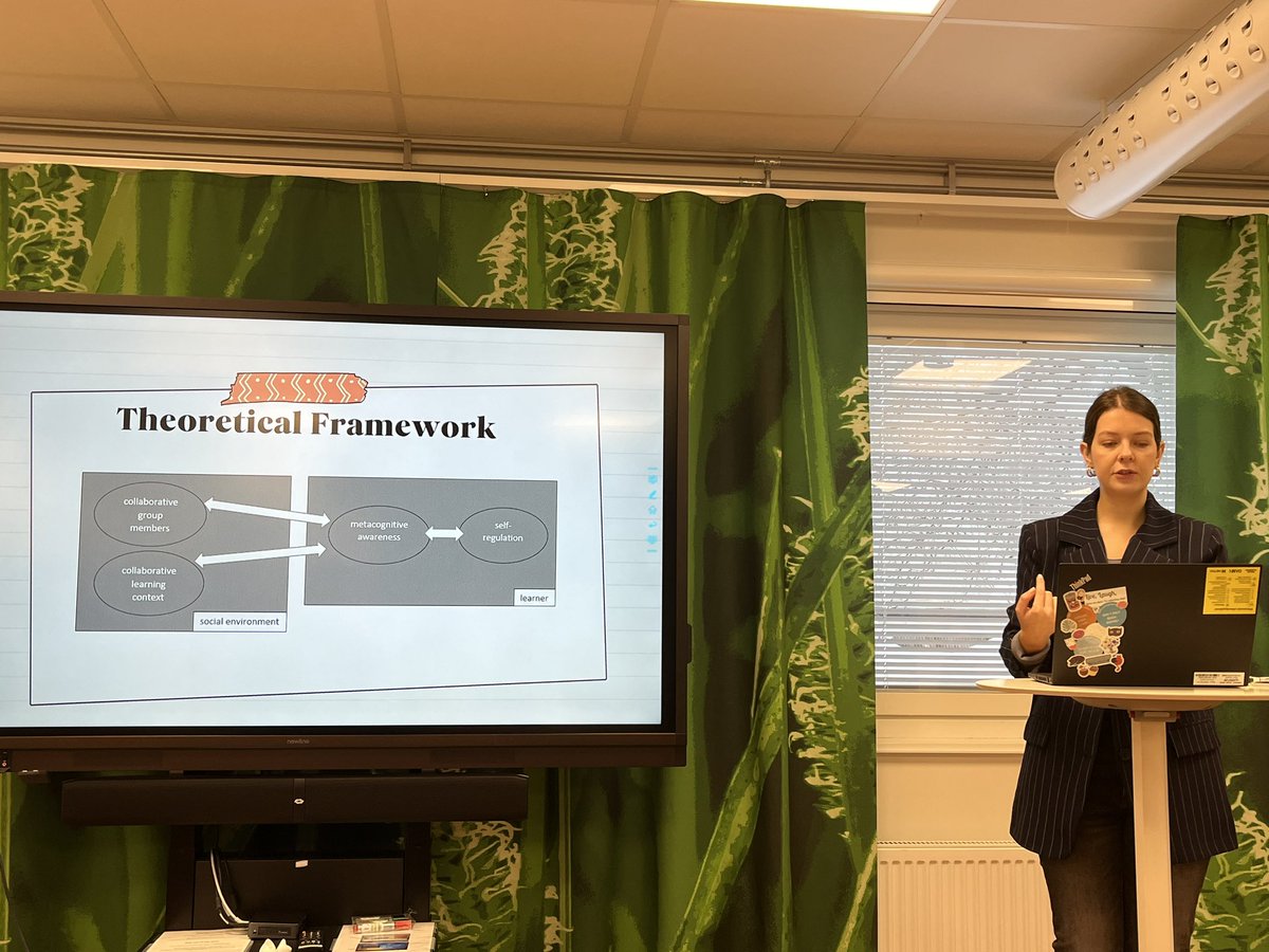 SannaJarvela's tweet image. @AhsenCini presenting her PhD summary @LET_Oulu seminar @EetuHaataja and @KatZabolotna as opponents. #multiple #levels #MC #awareness #CL Food for @OuluHi research.