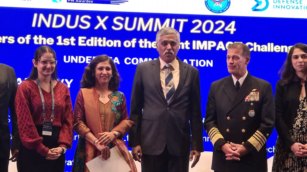 India_iDEX's tweet photo. Defence Secretary Shri @giridhararamane at the second edition of #INDUSXSummit in New Delhi, organised by @India_iDEX &amp; @DeptofDefense.

@rajnathsingh
@HQ_IDS_India
@adgpi 
@PIB_India
@IndianEmbassyUS 
@USIBC 
@DefProdnIndia https://t.co/Z44qwN7m4Q