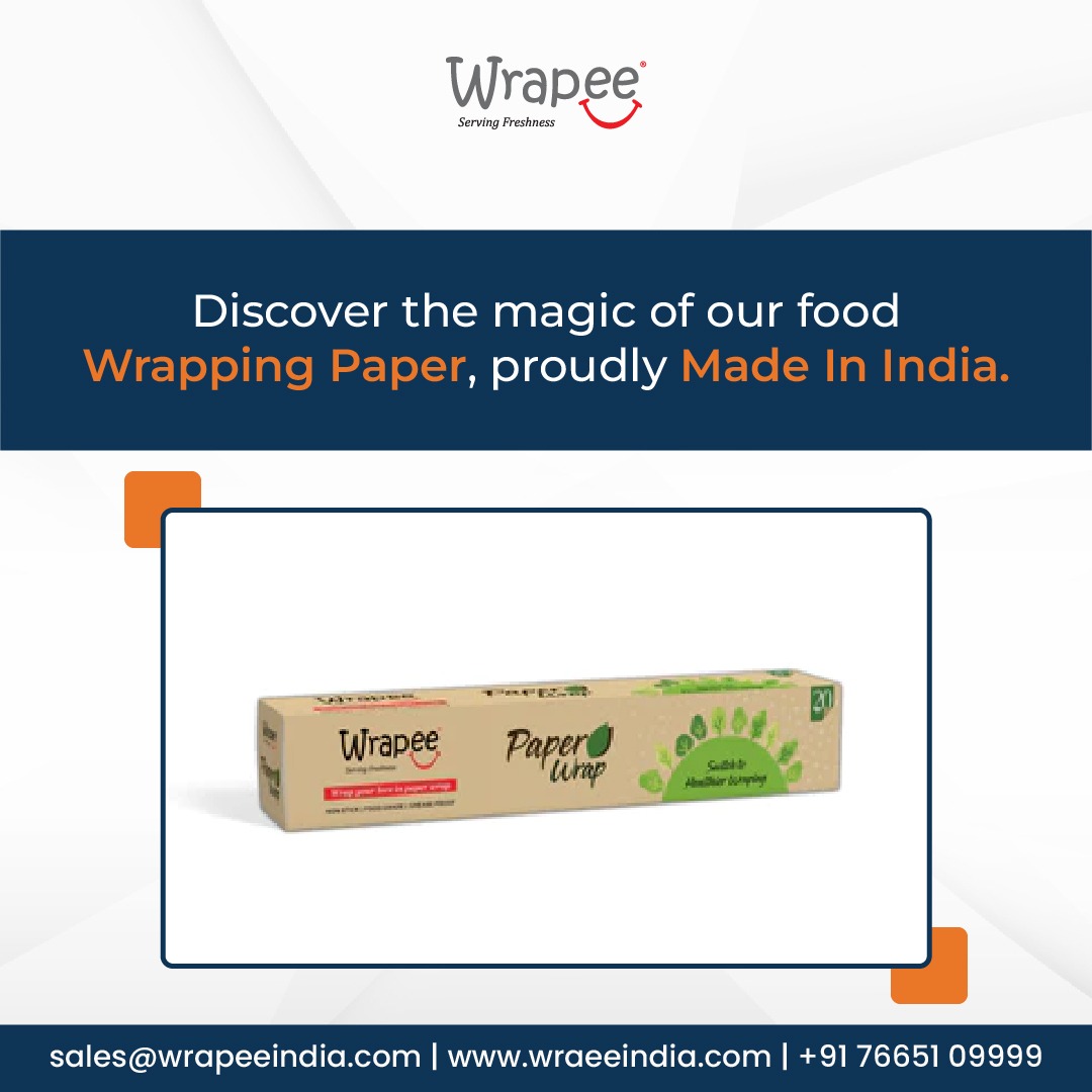 wrapeeindia's tweet photo. A brand that proudly manufactures its magic food wrapping paper in India while serving freshness! For all your wrapping paper needs, get in touch with Wrapee.

#wrapee #wrapeeindia #wrap #foil #freshness #papersheet #wrappingpaper  #foodwrappingpaper  #madeinindia  #Packaging https://t.co/0utxwpaVRY