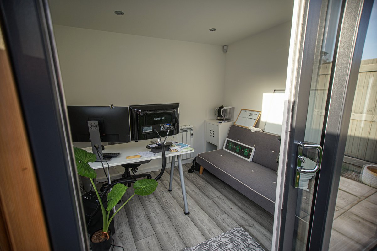 Office and storage combo.

Needs less room than you might think.

Get in touch for free advice, we service UK wide and prices start from £650 per square metre.
gardenroomco.com