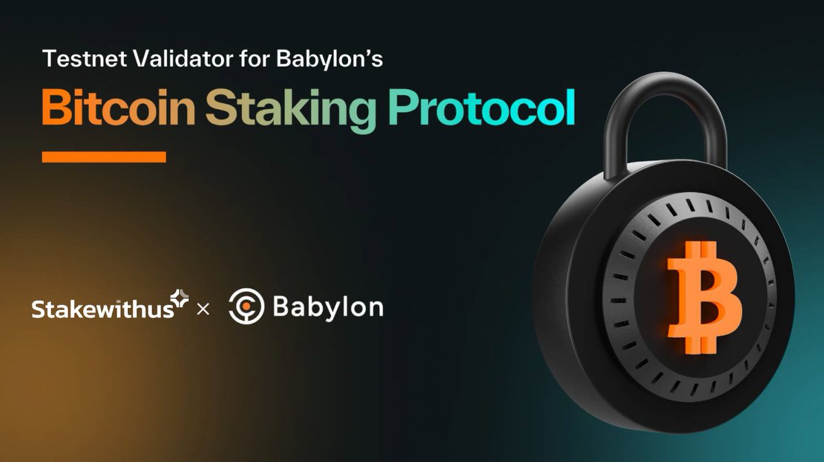 We are excited to be supporting the @babylon_chain testnet! Native BTC staking coming your way, soon - to be integrated on @unagiidotcom too.