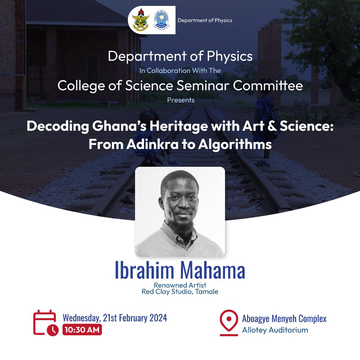 KnustPhysag's tweet photo. Adinkra symbols,Algorithms,is there a  connection between these two totally different worlds?🤔

Come join us today as we uncover connections and explore Ghana’s cultural heritage by blending traditional arts represented by Adinkra symbols with modern scientific concepts https://t.co/RPsuNlRnhC
