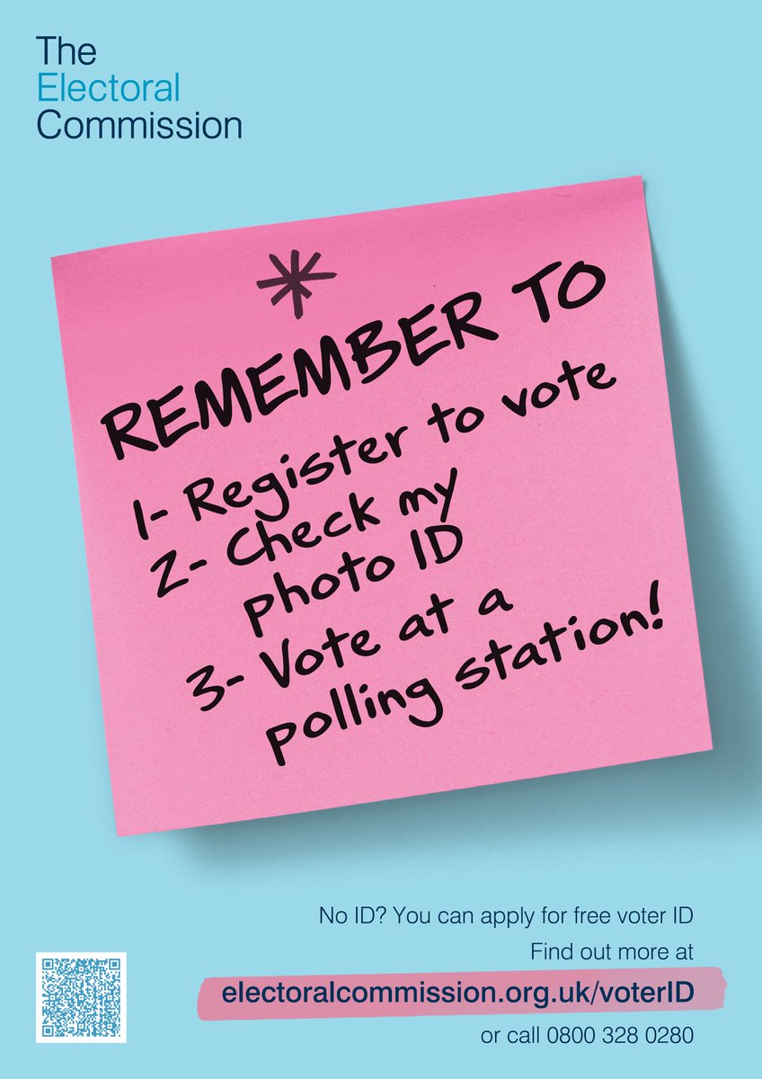Voters in Wales will need to show photo ID to vote at polling stations in some elections.

To find out more about this requirement please follow the below links ⬇️ 

merthyr.gov.uk/council/voting…

gov.uk/apply-for-phot…