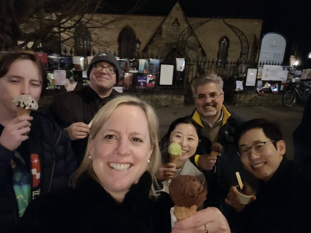 biochemist_hero's tweet photo. Post viva celebration for @ZixuanLu with amazing examiners @jrivnay and @locchipi and a couple of friends in Cambridge. @jacksgelato #NeverTooColdForIcecream https://t.co/9wuCb8JOT7