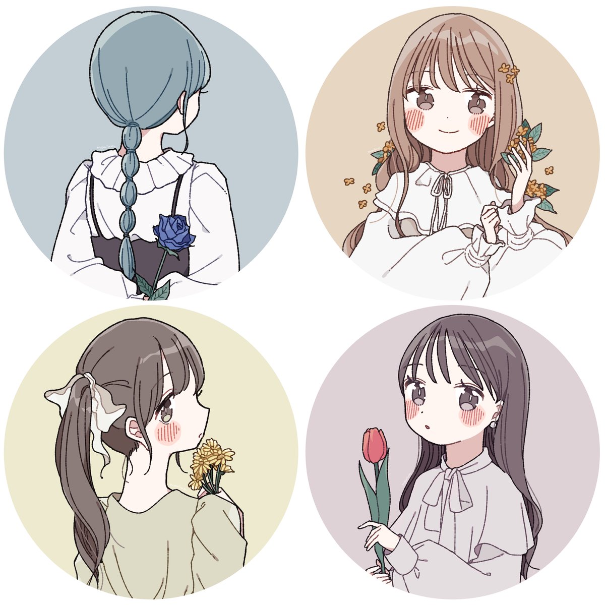 「イラストご依頼募集中SNSアイコン、歌ってみた用サムネイル、楽曲MV、LINEス」|毬那🌸LINE着せかえ発売のイラスト