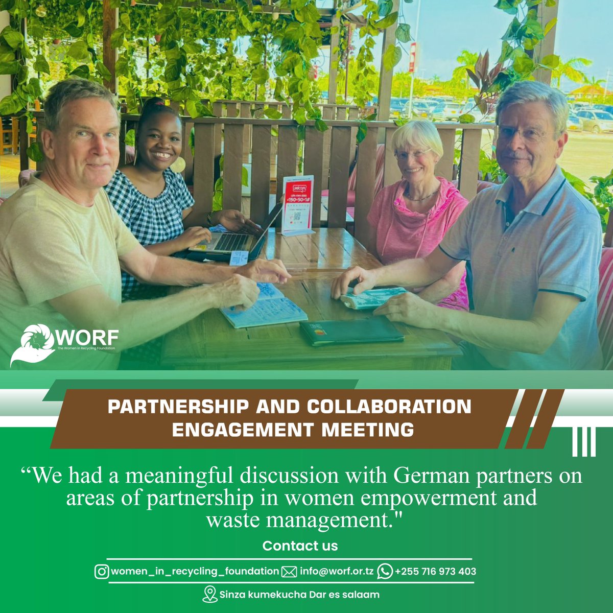 Engaging stakeholders from Germany and beyond as we explore collaboration opportunities in our mission to empower women through recycling initiatives! Stay tuned for updates on our journey towards a more sustainable future. #Engagement #WomenEmpowerment #Recycling"