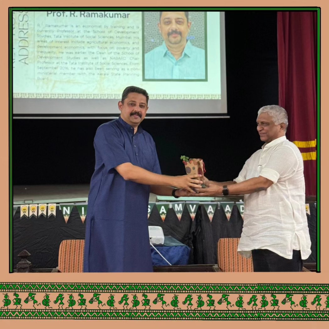 NitiSamvaad's tweet photo. A special thanks to our Keynote Speaker, Professor R Ramakumar, whose talk on the importance of reading numbers right in the economy and how we look at them are words which will surely ring in the ears of our future policymakers for decades to come. https://t.co/o13OJ5xBSy