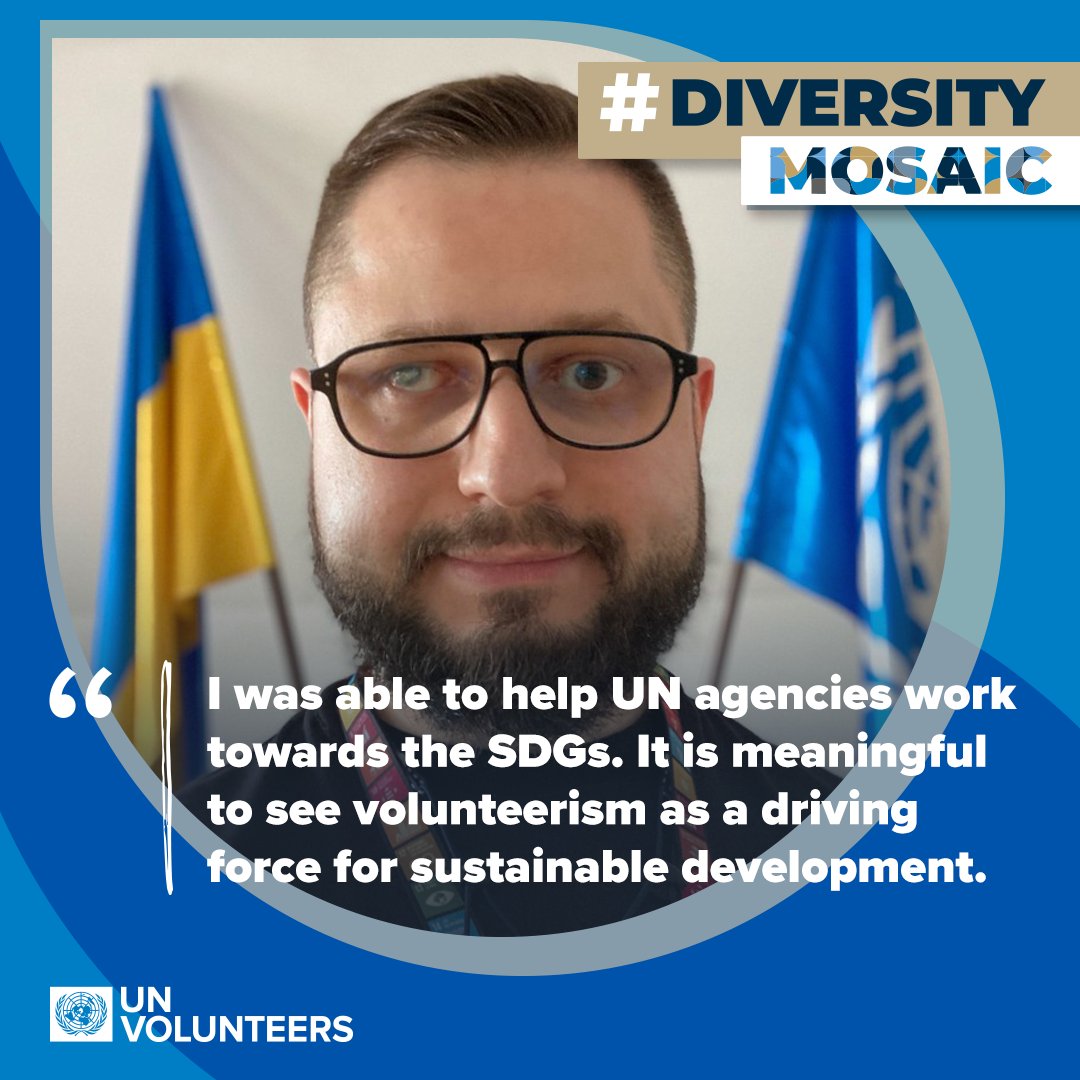 Yurii Chernukha served as a UN Volunteer Operations Assistant @UNDPUkraine in 2019-2021. He performed procurement tasks, such as processing tenders. He is a great ambassador of UNV, now works on his personal sustainable projects. More bit.ly/496qLK3 #DiversityMosaic