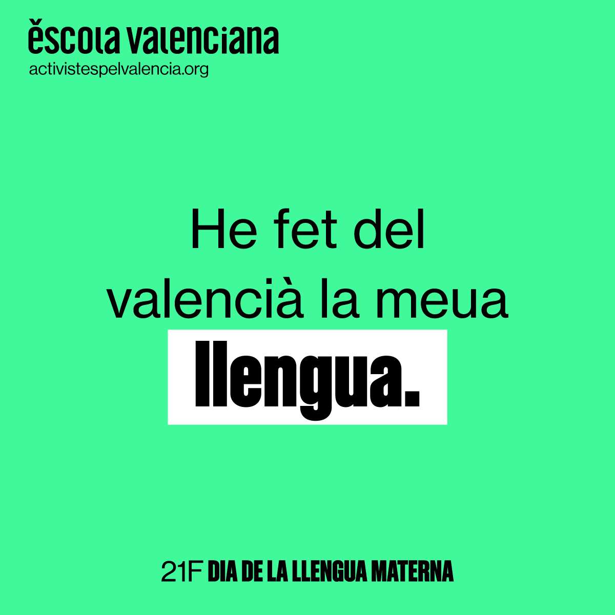 escolatv's tweet photo. 👅 Pel #DiaDeLaLlenguaMaterna, abracem les persones que fan del valencià la seua llengua!  

💛 Fem poble, parlem valencià!  

#21F #LlenguaMaterna https://t.co/7AflGbU7oV