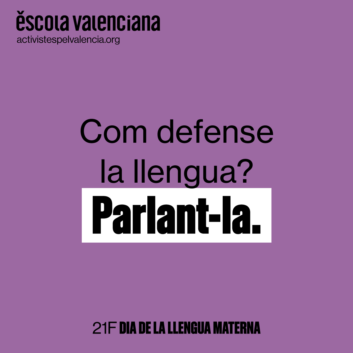 escolatv's tweet photo. 👅 Pel #DiaDeLaLlenguaMaterna, abracem les persones que fan del valencià la seua llengua!  

💛 Fem poble, parlem valencià!  

#21F #LlenguaMaterna https://t.co/7AflGbU7oV