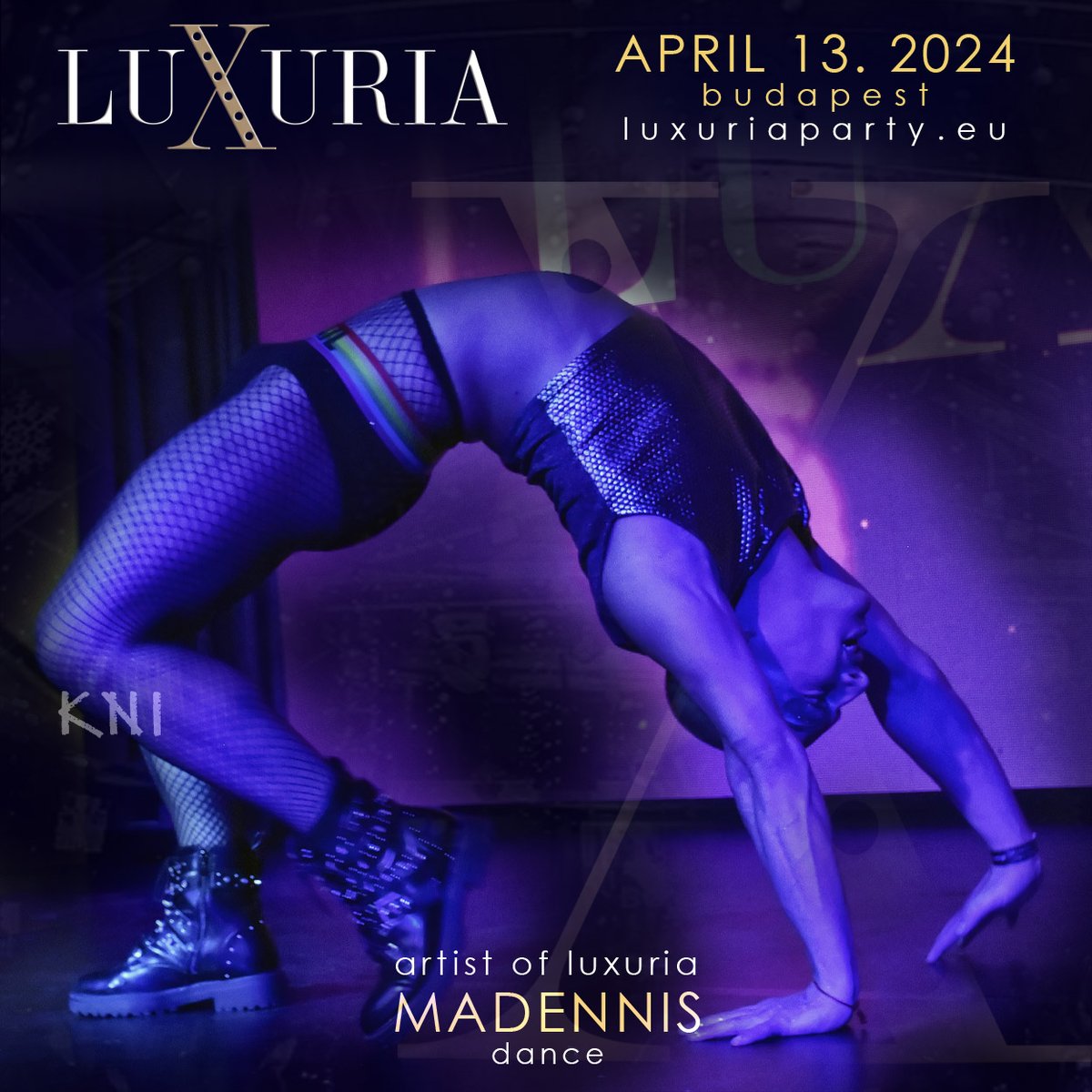 Luxuria Party, 13/04/2024
Tickets: bit.ly/luxuria-ticket…
Til 29/02/2024 early bird
Dance * Madennis
📷📷📷
📷 THE CRAZIEST PARTY OF THE YEAR * magical, extreme, lush and free world