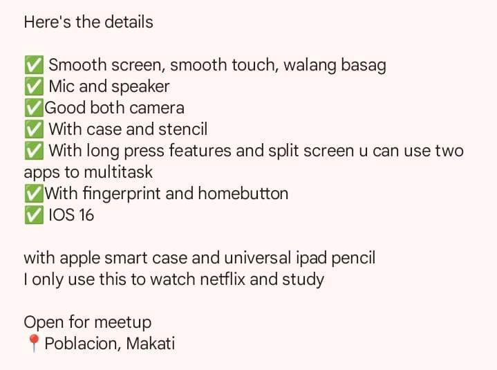 jinosmails's tweet photo. interest check ! IC ONLY nfs pa

Ipad 5th Gen 32gb
₱6,000

wts lfb ph ipad enhypen le sserafim seventeen for exposure https://t.co/EiHHQmTjsq