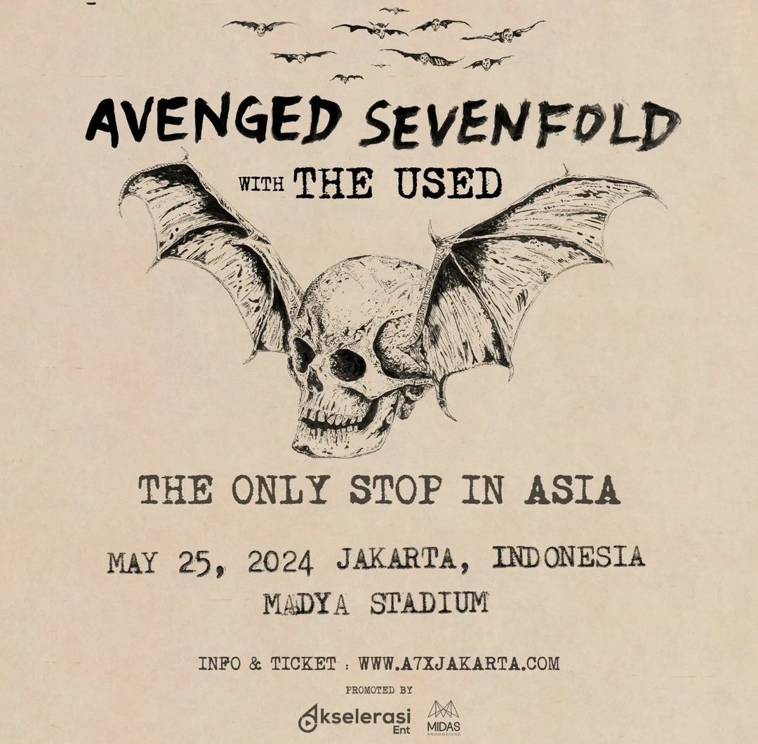 moochies_id's tweet photo. Open Jastip/Jaswar 2024 Avenged Sevenfold with The Used in Jakarta 

✅ Fee 100k/tix
✅ DP 50k (Incl. Fee)
✅ Menggunakan data pribadi &amp; self-payment
✅ 2 slot available https://t.co/j4OfrptPRx