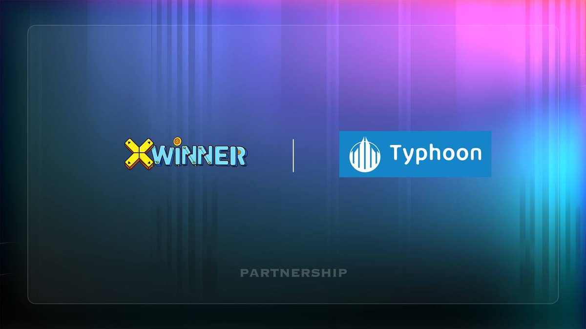 🎉Exciting Partnership Announcement

Thrilled to announce that #Typhoon has teamed up with @xwinnergame. 

🔥X WINNER - Your Gateway to Decentralized Gaming Experience transparency and fairness with our on-chain Gaming platform! 

#StrategicPartnership #InnovationCollab