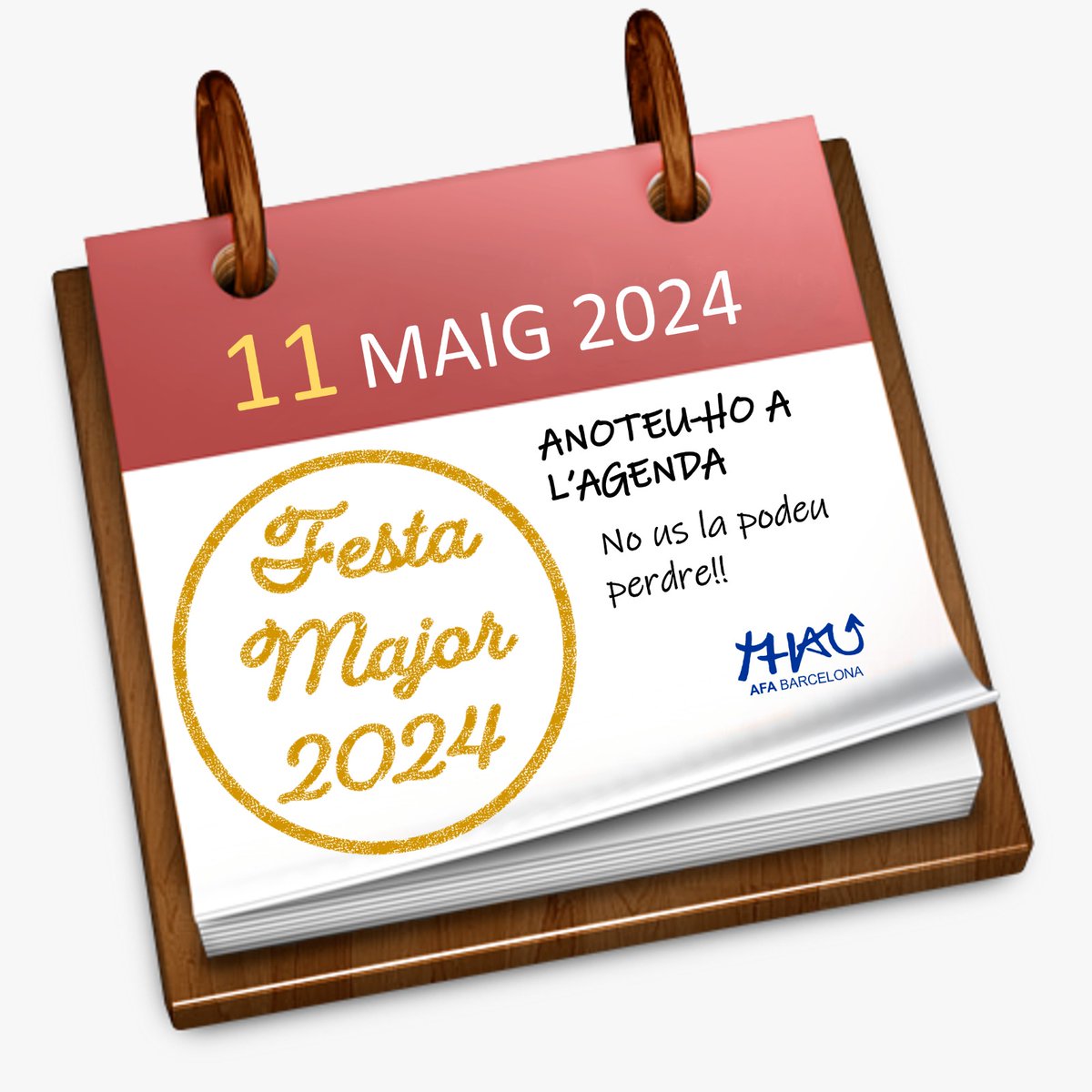 Hola famílies! 🤗
🔜 Ja podeu reserveu-vos l'1️⃣1️⃣ de maig perquè torna la FESTA MAJOR!!!! 🎉
No hi podeu faltar!