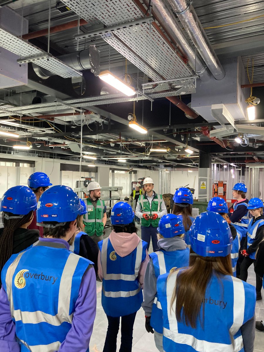 Overburyplc's tweet photo. We loved having The Coopers Company &amp; Coborn School visit us on site. We  hope we've inspired some future careers in the fit out industry.

#sitevisit #socialvalue  #apprentices #london #community https://t.co/zdcOAmLN6l