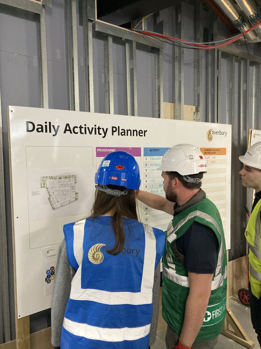 Overburyplc's tweet photo. We loved having The Coopers Company &amp; Coborn School visit us on site. We  hope we've inspired some future careers in the fit out industry.

#sitevisit #socialvalue  #apprentices #london #community https://t.co/zdcOAmLN6l