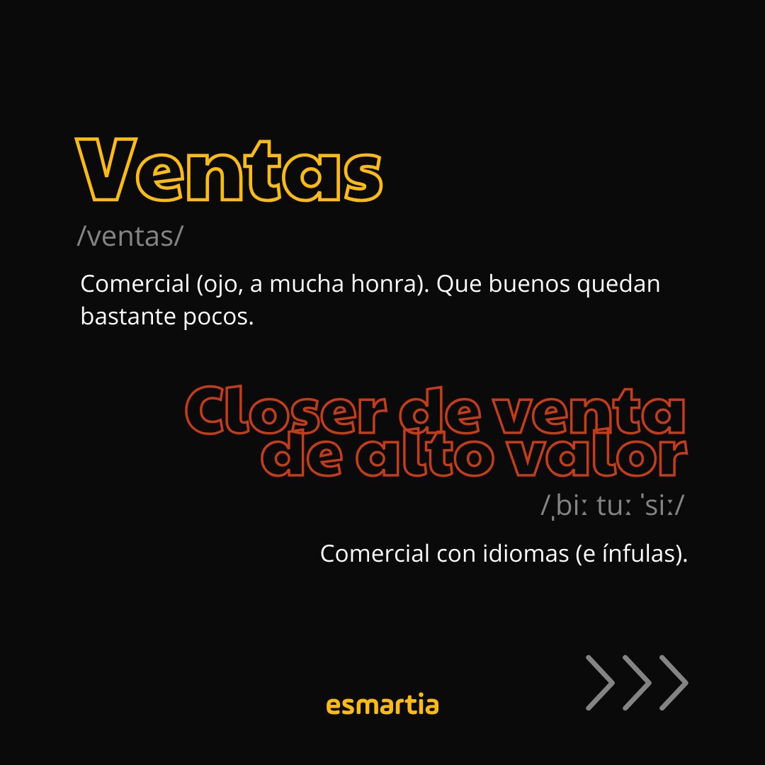 esmartiacom's tweet photo. Ventas 🎩: arte perdido. Closers 🔥: negociadores ninja. Marca Personal 💡: tu yo glorificado. CEO 🎖️: Capitán del barco. #Esmartia sacude el tablero de juego. Dale ❤️ si te atreves a jugar. #Negocios #MarcaPersonal #Liderazgo #Innovación https://t.co/Wf6wJdo6hd