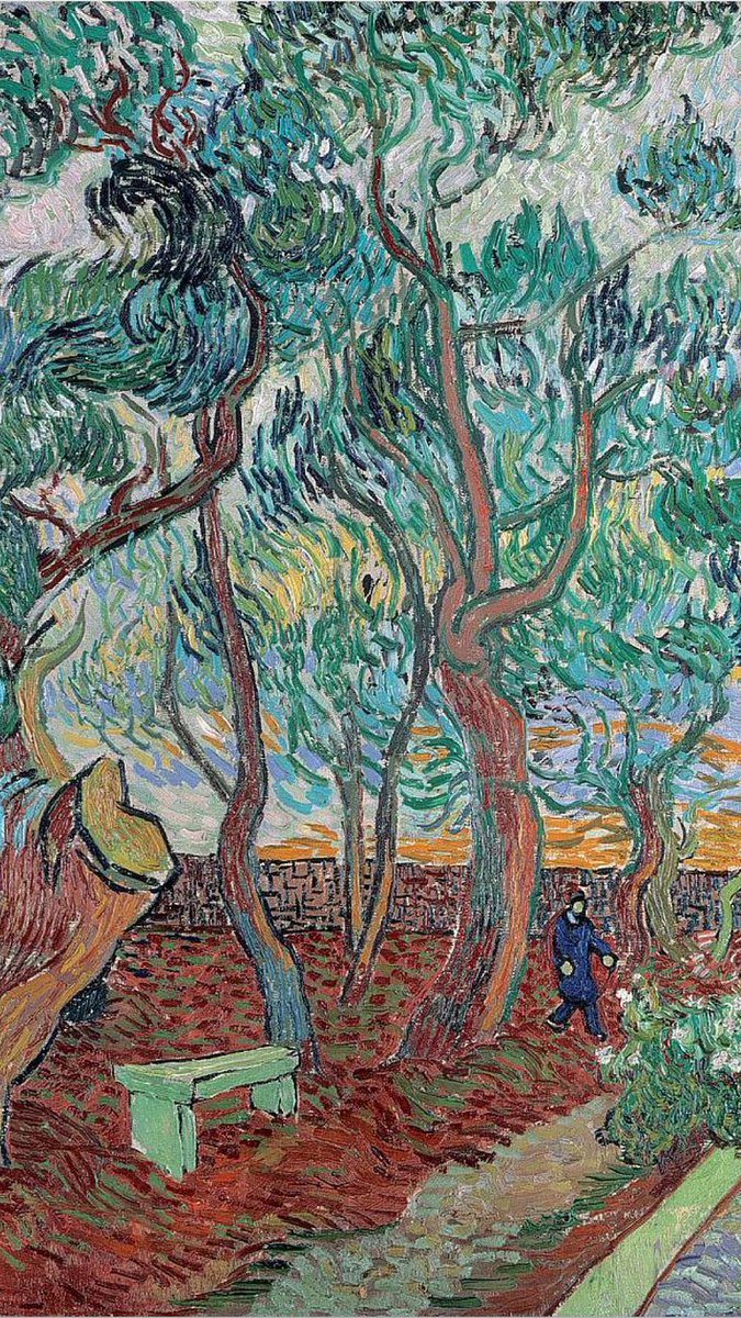 “ The #beginning is perhaps more difficult than anything else, but keep #heart, it will turn out all right.” Vincent van Gogh |•|•••| The garden of the asylum in Saint-Rémy, 1889 #paintings #landscaping