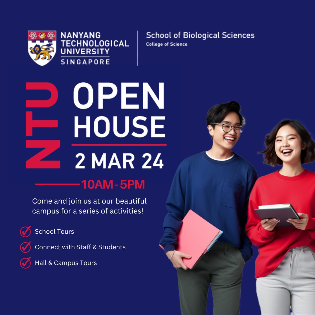 Are you thinking about pursuing biological sciences in uni? Come explore our degrees at SBS, equip yourself with essential skills to navigate the dynamic demands of the global landscape, and pave the way for future professional success after graduation. See you on 2 March!