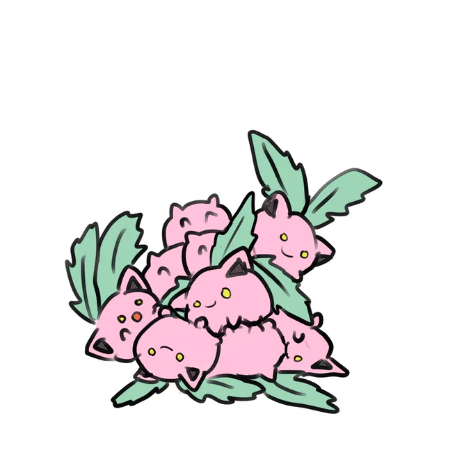 ラティアス描き終えるまでハネッコ置いときます 