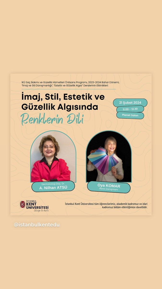 aynurayaz's tweet image. #RenklerinDili (İmaj, Stil, Estetik ve Güzellik Algısı)…🌍📖📚📌📌📌👀⁦@istanbulkentedu⁩ ⁦@nilhanatsu⁩