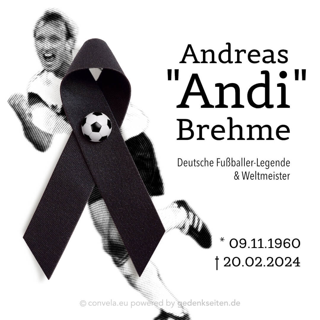 In Gedenken an die Fußball-Legende Andreas „Andi“ Brehme, den WM-Torschützen und Weltmeister von 1990. 🖤⚽️
#rip #restinpeace #ripandibrehme #andibrehme #andreasbrehme #legendsneverdie #unforgotten #inmemory #inmemoriam #mourning #inremembrance #unvergessen #ingedenken