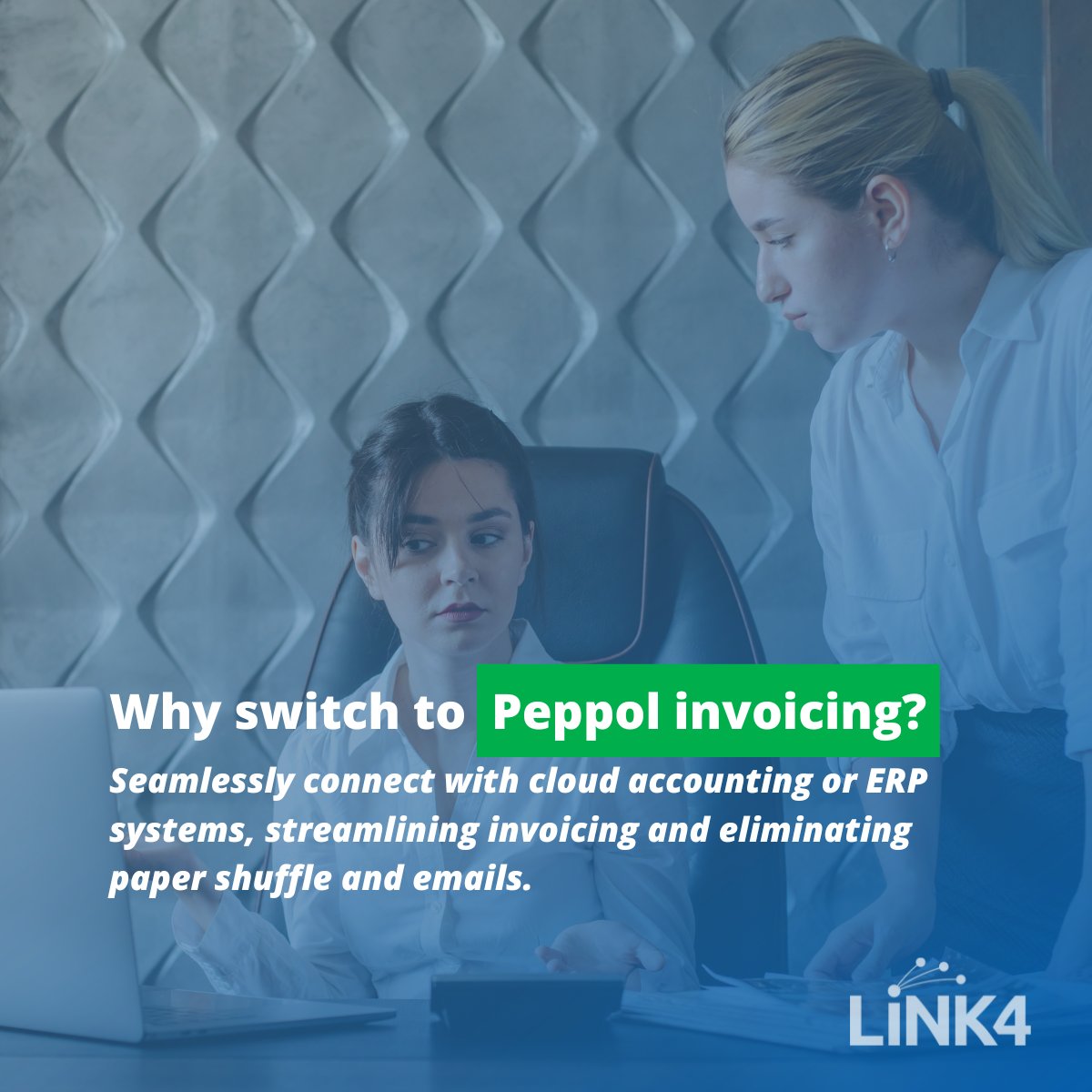 Stuck with slow invoices? Avoid the complexity with eInvoicing through Peppol! Streamline your process and embrace a smoother invoicing experience, no matter your system. Check out  zurl.co/juQ1.

#Link4 #Peppol #eInvoicing #accounting #ERP