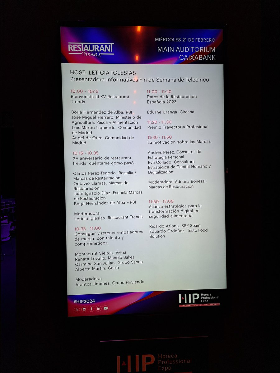marcapersonal's tweet photo. Hoy hablamos @evacolladoduran @AdrianaBonezzi y yo sobre marcas de HORECA en #hip2024 #rtrends
A las 11:30 https://t.co/nkrCt0Dnxr