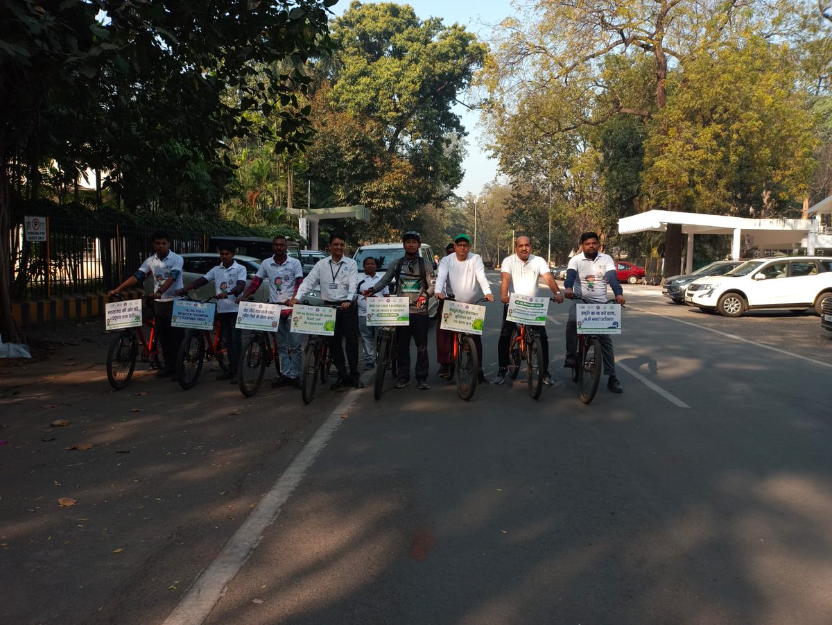 'All India Cycling Tour' by Mr. Varte -JSPCB participated in the mission to create awareness on Mission LiFE & adoption of healthy lifestyle. #MissionLiFE #RidetoCleanAir #ROJamshedpur #tatasteel @jspcbranchi @moefcc @_NSSIndia @PMOIndia @CPCB_OFFICIAL