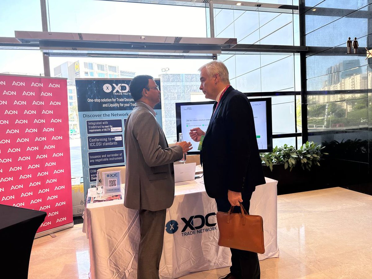 AnilChinchawale's tweet image. Another successful day unfolds at #GTRMENA2024! 🚀 #XDCNetwork continues to shine, diving deep into the future of #TradeTech and finance. Gratitude to our vibrant community for engaging discussions! 🤝 #WeAreXDC #BuildOnXDC @SunilSenapatiGo @XinFin_Official @AndreCasterman #XDC