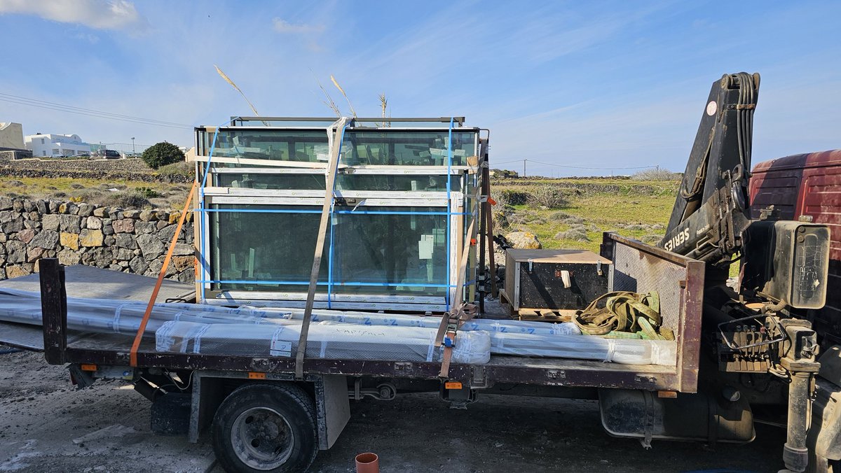 andreou_andr's tweet photo. Come to Santorini, they said . It will be fun, they said. #SlimLineFrameMinimalWindows https://t.co/aLPLRoxsFo