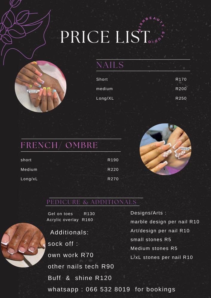 RothembaS's tweet photo. We are based in 18 Morton avenue mindalore krugersdorp 

Book your appointment today to do your:
Nails
Makeup 
Wig installation 
Wig treatment 

WhatsApp or call 0665328019 #BBMzansi #PodcastAndChill https://t.co/4soCCnd07e