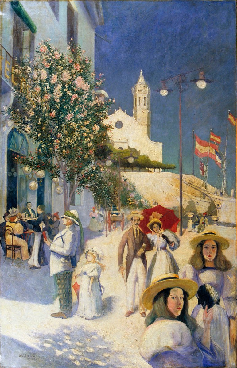 📅 Avui se celebra el #DiaMundialDelGuiaTuristic
▶️ A Sitges i arreu, una tasca fonamental per a promoure el potencial cultural, històric i patrimonial de llocs d'interès com els museus
🖼️ 'Sitges en el SXX' (1895), de Miquel Utrillo, oli sobre tela. Museu de Maricel.