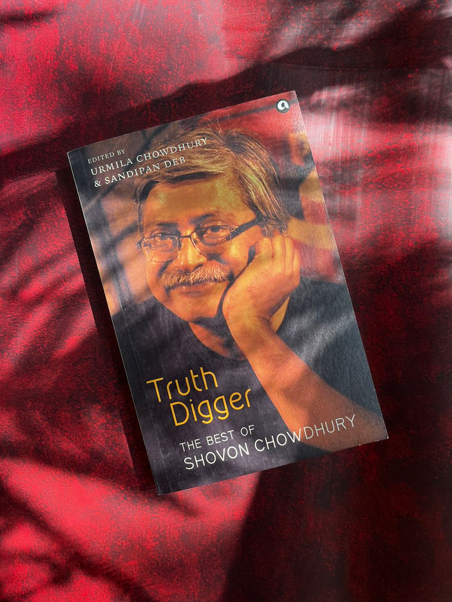 AlephBookCo's tweet photo. Edited by @urmichow and @sandipanthedeb, #TruthDigger talks about how Shovon Chowdhury was a writer with a razor-sharp wit whose work blended the bizarre with the profound. Part-jester, part-rationalist, he employed his terrific sense of humour (often directed at himself) to put an absurd spin on reality as can be seen in his book #MurderWithBengaliCharacteristics. 
Get your copies here- #TruthDigger: https://t.co/TGNJVdNdVv and #MurderWithBengaliCharacteristics:  https://t.co/Cyp1rnVqbY