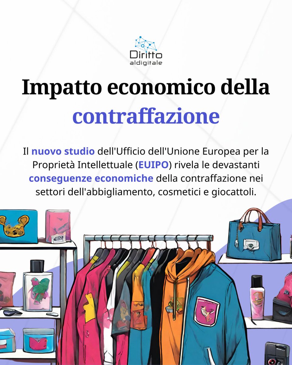 dirittodigitale's tweet photo. 👢 Studio EUIPO sull’impatto economico della contraffazione nei settori dell’abbigliamento, cosmetici e giocattoli

📌 Di Federico Maria Di Vizio di DLA Piper su Diritto al Digitale

#contraffazione #EUIPO #studio #abbigliamento #dlapiper #proudtobedlapiper https://t.co/wFJO7t0QTJ