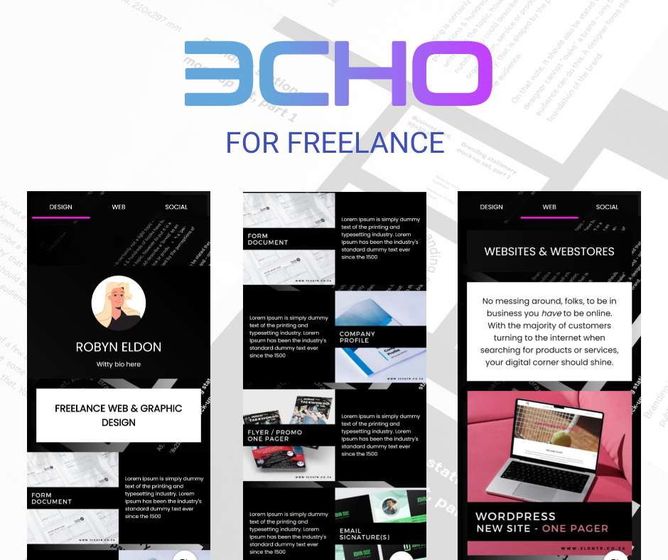 3CHO_official's tweet photo. Create a compelling, client-interactive CV or portfolio easily shareable via short link or QR.

#3cho #digitportfolio #mobilewebapp #freepagebuilder #3choforfreelance https://t.co/y3YUKc2fUG