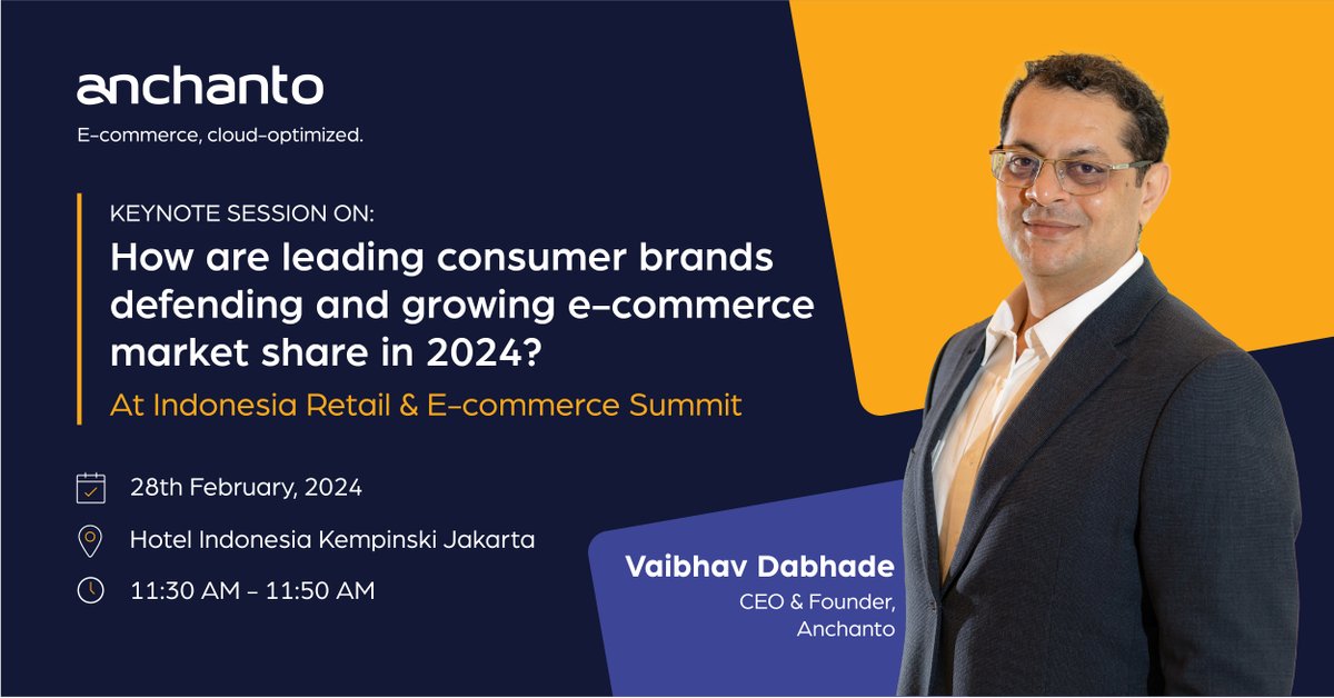 Halo, #Indonesia, we'll be exhibiting at the Indonesia Retail E-commerce Summit 2024. 🤩

Vaibhav will be joining our team at the event and will deliver a keynote session you don't want to miss!

Book a meeting: hubs.la/Q02lLJ7c0

#Indonesia #Ecommerce #Retail