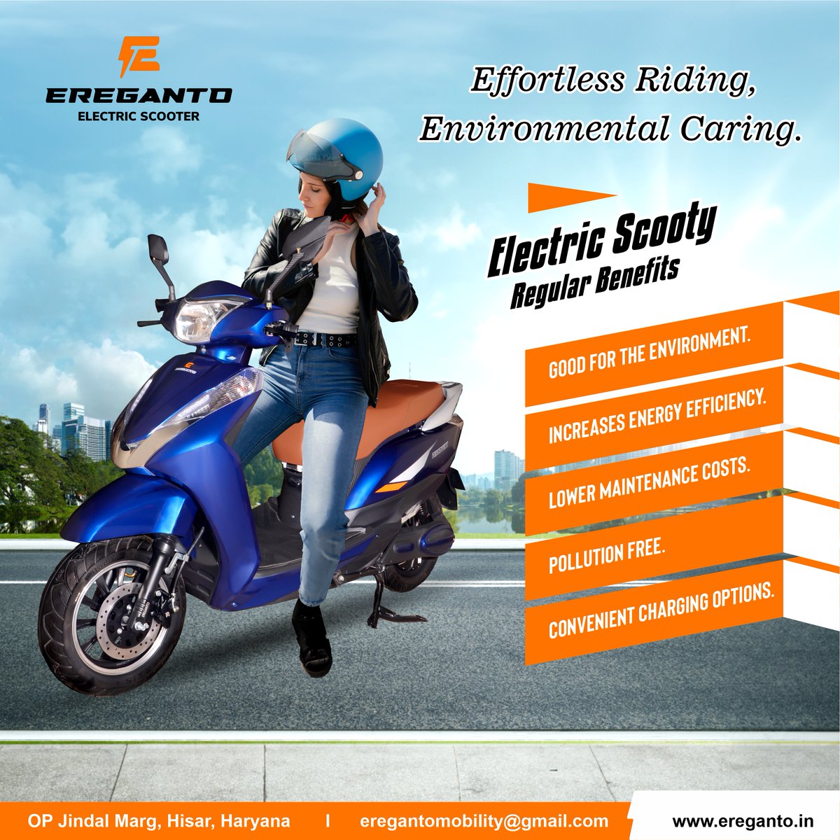 Ereganto E-Bikes🛵
.
#ereganto #eregantoelectricscooter #gogreenelectric #electric #enjoylife #scooty #scooter #TheFutureIsElectric #PowertheChange #BestEScooterInIndia #MakeTheSmartMove #ElectricIsTheFuture #SwitchToElectric