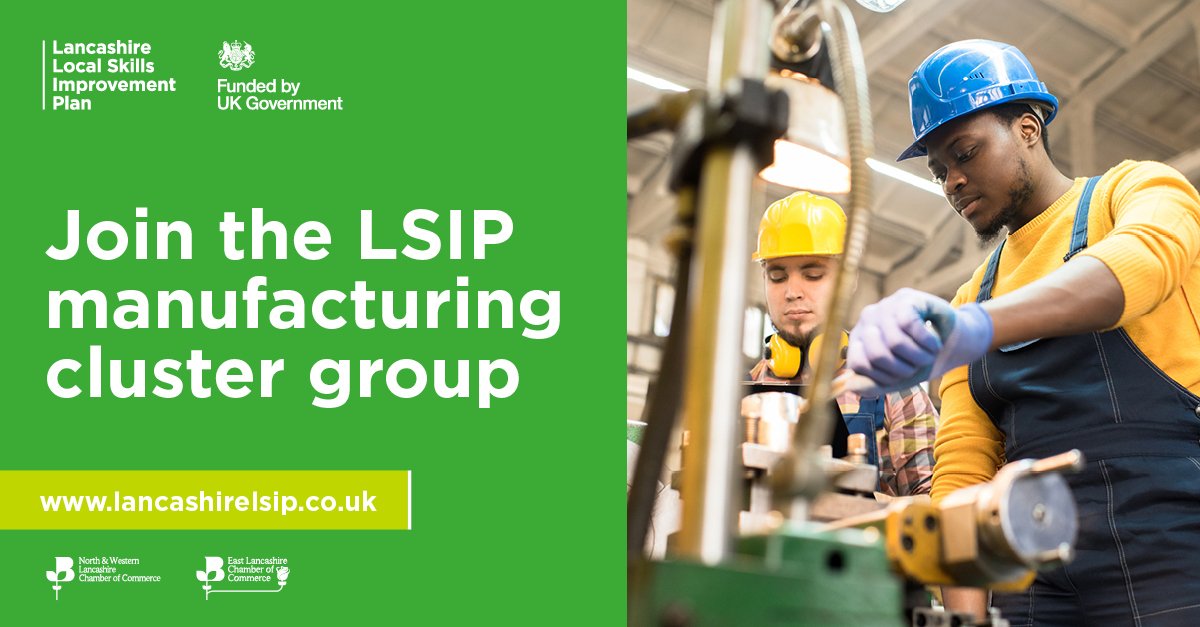 Are you in the manufacturing sector and concerned about the skills gap in the industry? Join the Lancashire LSIP manufacturing cluster group to collaborate on shaping skills for the future.