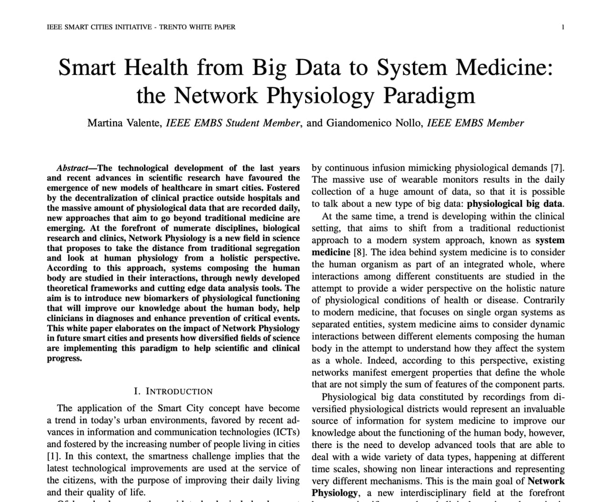 CorinneNokel's tweet photo. Smart Health from Big Data to System Medicine: the Network Physiology Paradigm (2016)
#WirelessMedicalNanoSensorNetworks
#MedicalBodyAreaNetwork
#IntraBodyNanoSensorNetwork
'The aim is to introduce new biomarkers...'
#SmartBodies
#IntraBodyNetwork
https://t.co/1O1SmYQ5av https://t.co/qLBouBVi0k