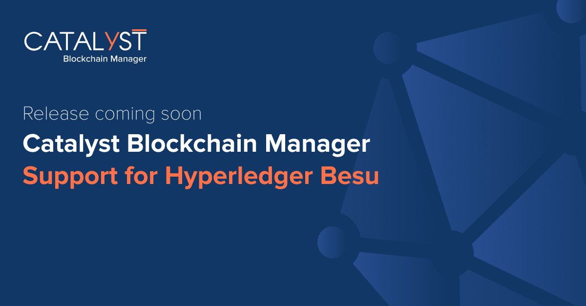 #HyperledgerBesu is an Ethereum client designed for both public and private permissioned network use cases. It will be the first public protocol supported by  #CatalystBlockchainManager

Release notes: hubs.ly/Q02lDBTz0