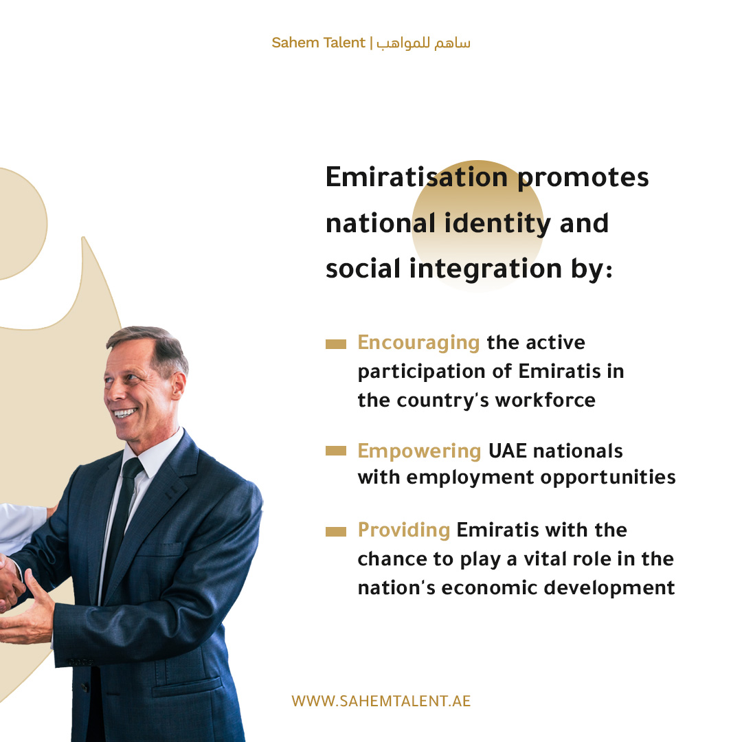 SAHEM_TALENT's tweet photo. Emiratisation not only aims to empower Emirati professionals but also serves as a catalyst for preserving national identity and promoting social integration. The inclusion of Emiratis in the key economic sectors listed in the Cabinet Decision by MoHRE will help boost cultural pride and create a more inclusive society. 

#EmiratiTalent #Emiratisation #Career #UAE #PrivateSector #MOHRE #SahemTalent
