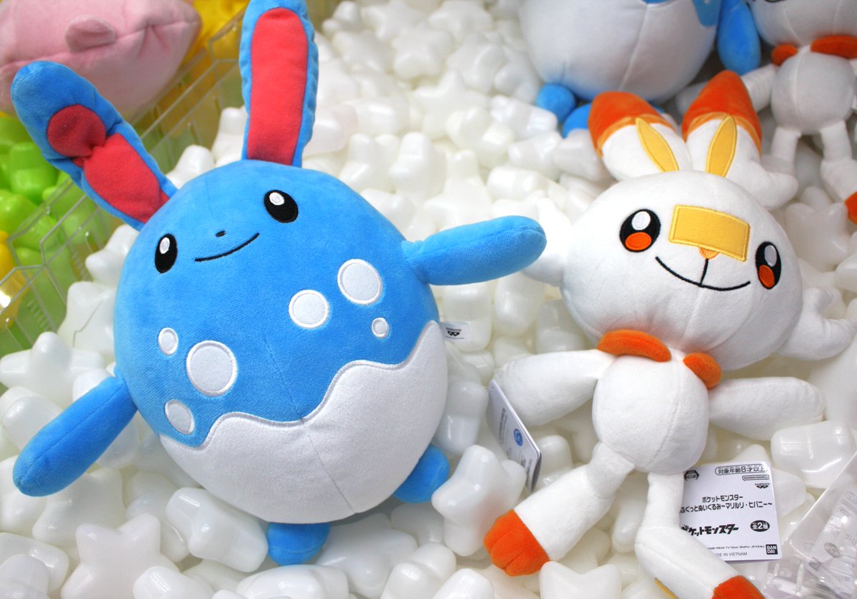 新景品情報】 ポケットモンスター もふぐっとぬいぐるみ～マリルリ