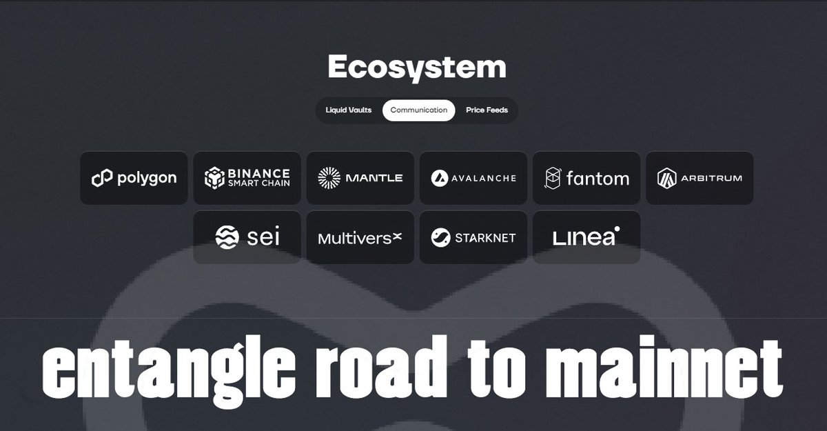 zaynuse's tweet image. Road to mainnet power by @Entanglefi 
\The Entangle Blockchain features minimal gas fees 
\facilitating the cost-efficient and swift completion of 
🔥🔥🔥
#EntangleMainnet 
\operations for Entangle.
\Builders can deploy spotter contracts on our blockchain,