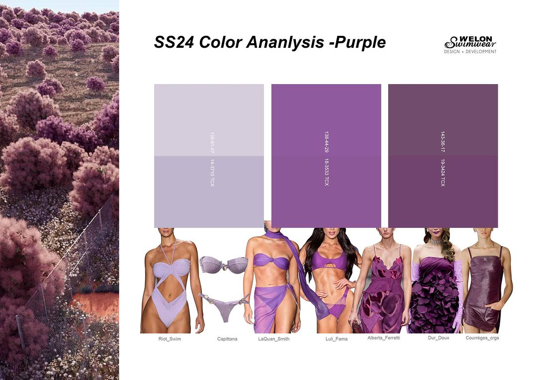 💜🌞 Our swimwear designs take inspiration from purple, leading you to the forefront of fashion! #PurpleTrend #FashionSwimwear #swimwearwholesale