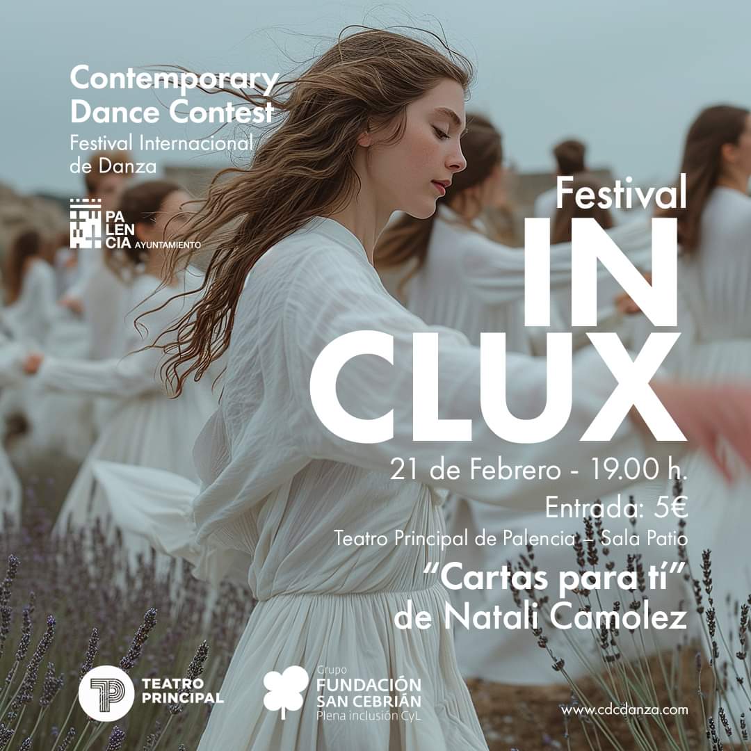 Teatro Principal de Palencia (@palenciateatro) on Twitter photo 🩰Llegamos a la mitad de la semana y del <a href="/CdcFestival/">CDC FESTIVAL</a> con un evento único: estreno absoluto de #Cartasparati de #NataliCamolez y la #FundacionSanCebrian en el #CDCINCLUX.
📅Miércoles 21
📍Sala Patio (Teatro Principal) | 19:00h
🎟️Entrada taquilla y la web lc.cx/sQDP66 🩰Llegamos a la mitad de la semana y del <a href="/CdcFestival/">CDC FESTIVAL</a> con un evento único: estreno absoluto de #Cartasparati de #NataliCamolez y la #FundacionSanCebrian en el #CDCINCLUX.
📅Miércoles 21
📍Sala Patio (Teatro Principal) | 19:00h
🎟️Entrada taquilla y la web lc.cx/sQDP66