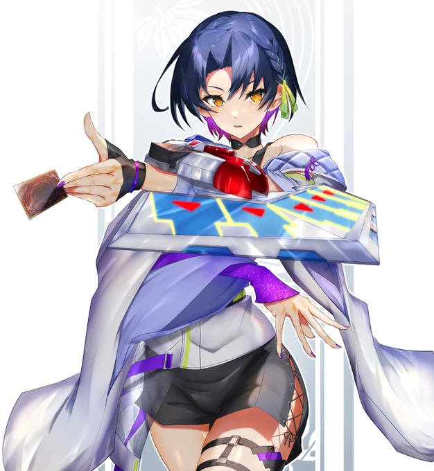 『織姫星 共通衣装 決闘者 山神』。   #遊戯王  #にじさんじ#カルタの絵札 