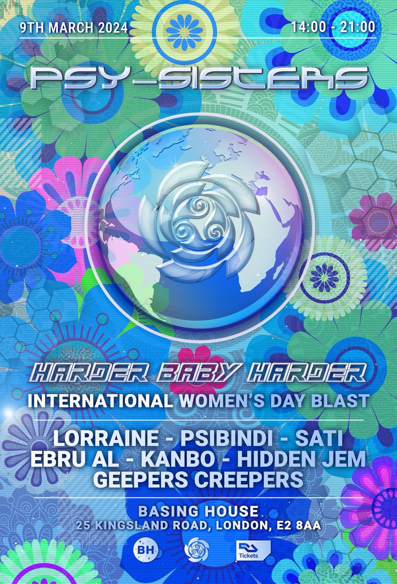 PsySisters's tweet image. Get ready for the fiercest International Women’s Day party in town! 🔥 On March 9 we honour &amp;amp; celebrate all the rocking #psysisters around the world! 
Join us at @Basing_House for our special #IWD2024 edition as we gather and dance to the rhythm of unity! Tickets in bio 🔗🔺