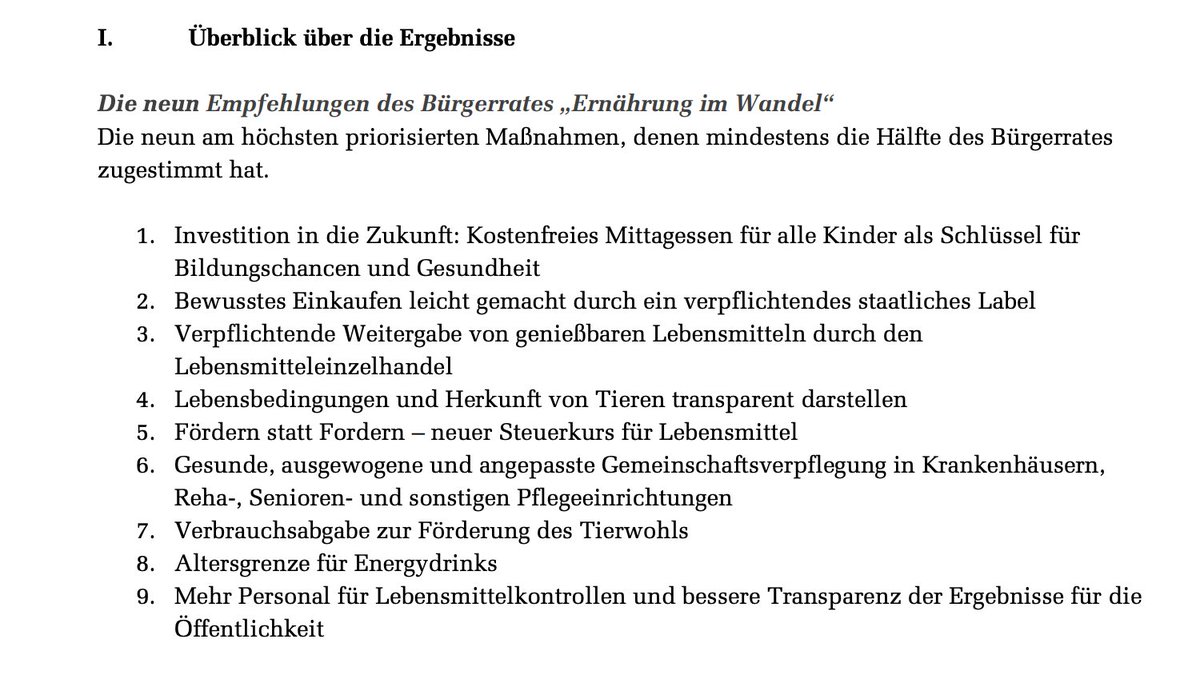 Der @buergerrat_de „#Ernährung im Wandel“ hat gestern Abend seine Ergebnisse an Bundestagspräsidentin @baerbelbas und Vertreter*innen der Fraktionen überreicht. Die Empfehlungen des Bürgerrats zum Nachlesen📗 bundestag.de/resource/blob/…